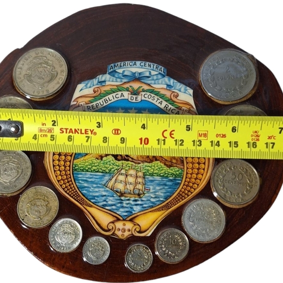 Costa Rica Coin Collection Plaque - Picture 6 of 7
